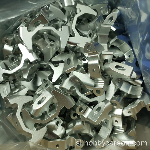 කළු Anodized CNC ඇලුමිනියම් ටියුබ් කලම්ප